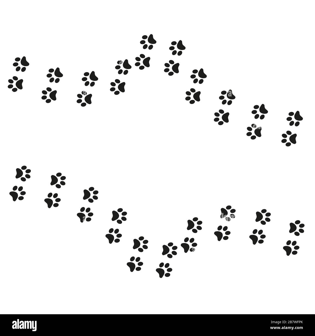 Track of cat dog tracks, footprint, design Stock Vector Image & Art Alamy