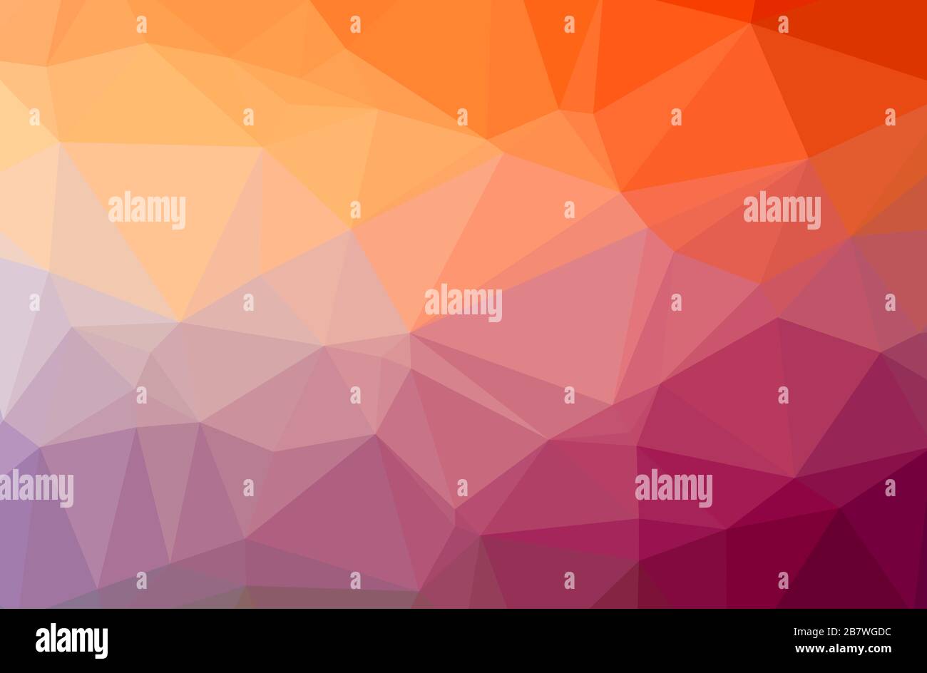 Illustration of abstract Orange horizontal low poly background ...