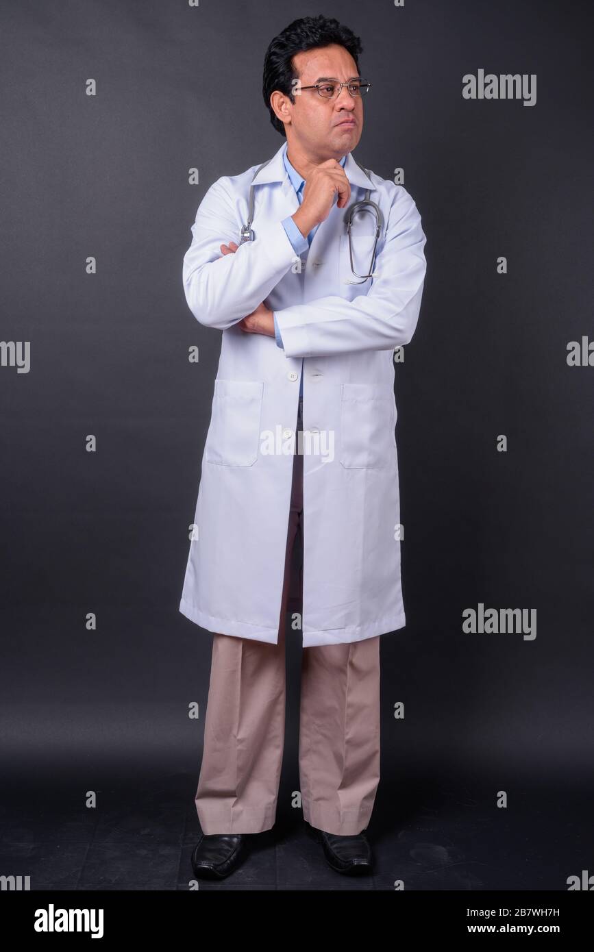Indian male doctor full body hi-res stock photography and images - Alamy