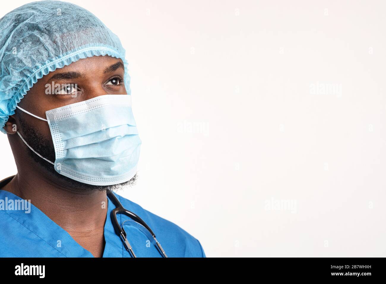 Black male care worker hi-res stock photography and images - Alamy