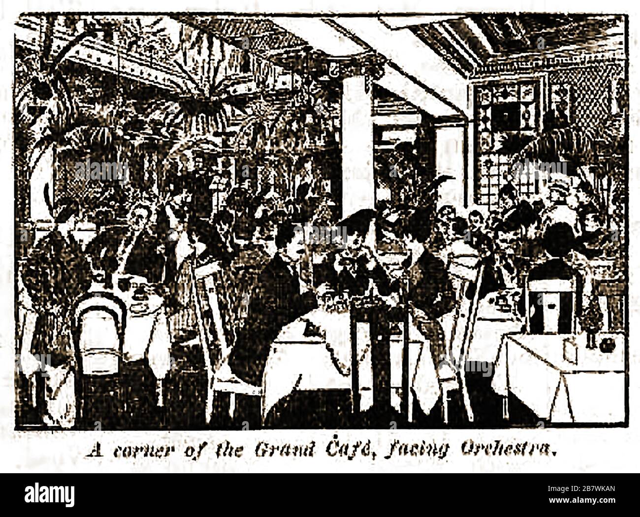 Part of a 1916 advertisement for Polwolny's restaurant and Grand Cafe Hull. Ernst Adolf Powolny left Saxony for Leeds in 1859 aged 17 to seek his fortune. He founded a renowned  restaurant  The Hull branch opened in 1903 with high class features such as a piano room,  ' a handsome grill, dining and smoke rooms, and ladies’ dining, withdrawing, reading and retiring rooms, luxuriously furnished.' The food was also of extremely high quality. It was  managed by Charles Colomb from Neuchâtel, Switzerland and drew an exclusive clientele. Stock Photo