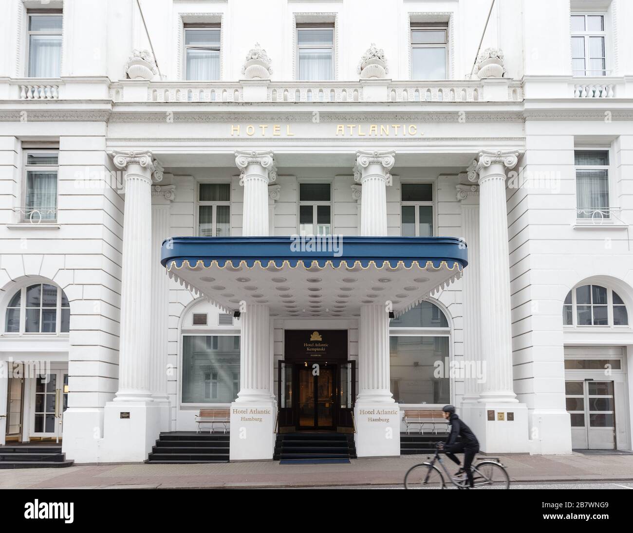 Hamburg Germany 18th Mar The Atlantic Hotel One Of Hamburg S Leading Hotels Has Closed From 18 03 Due To The Effects Of The Corona Pandemic A Reopening Is Planned For April 30