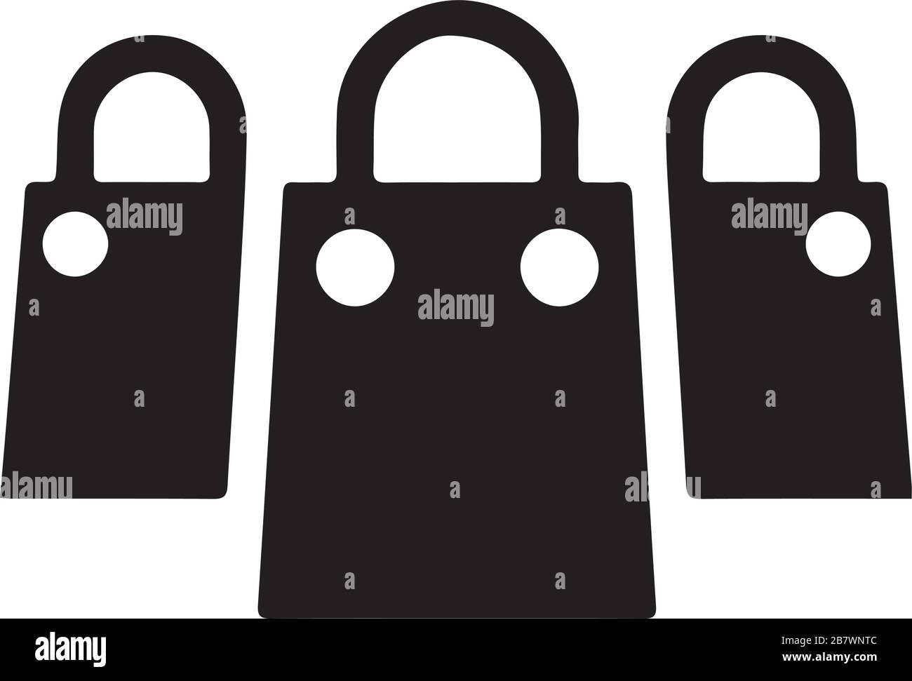 Bag shopping vector isolated icons Stock Vector Image & Art - Alamy