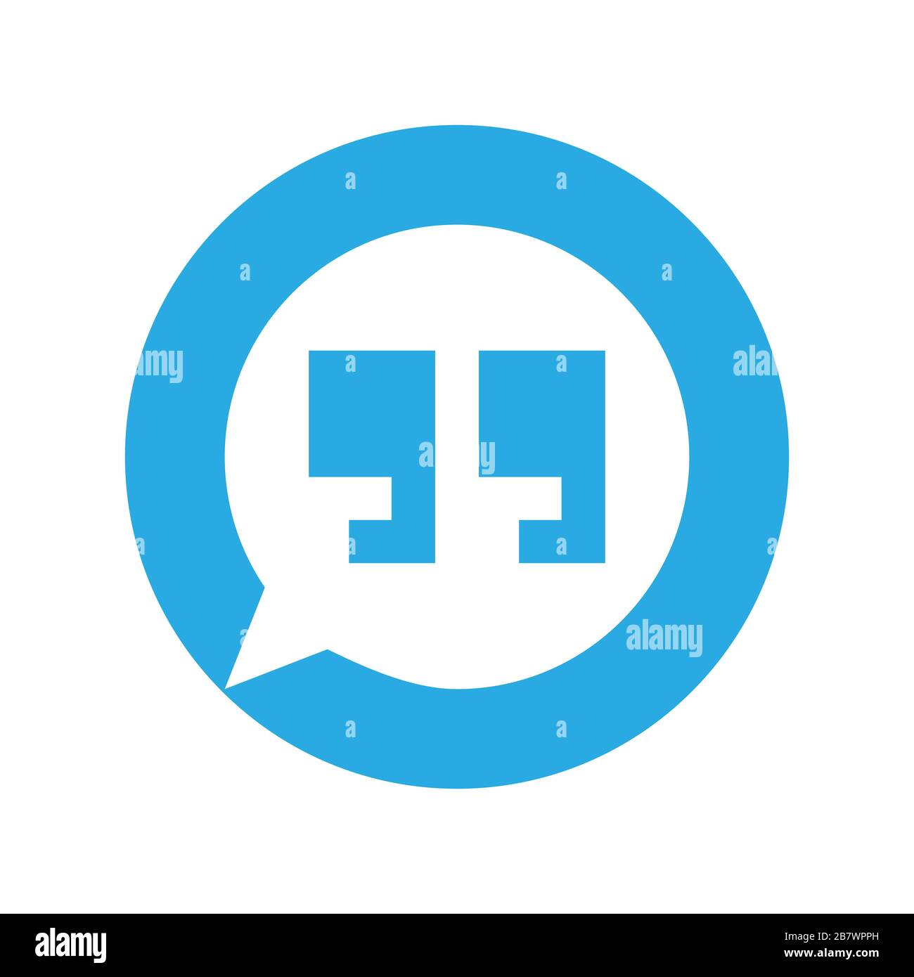 Innovative vector basic quotation marks template in quotes against the White backdrop. Stock Vector
