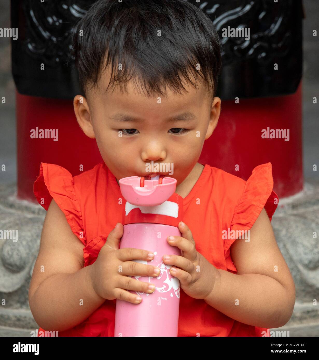 https://c8.alamy.com/comp/2B7WTNT/toddler-drinking-from-travel-mug-or-sippy-cup-xian-china-2B7WTNT.jpg