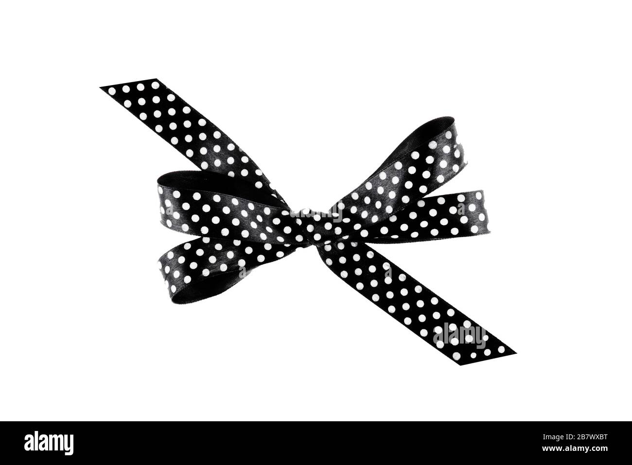 Black ribbon bow hi-res stock photography and images - Alamy