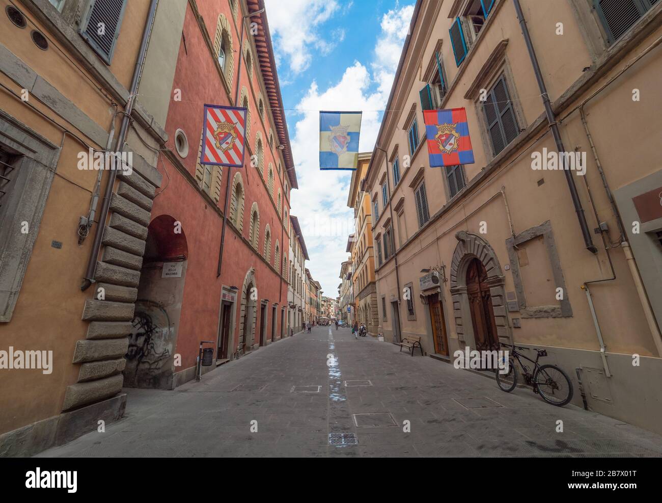 Città di Castello (Italy) - A charming medieval city with stone buildings, province of Perugia, Umbria region. Here a view of historical center. Stock Photo