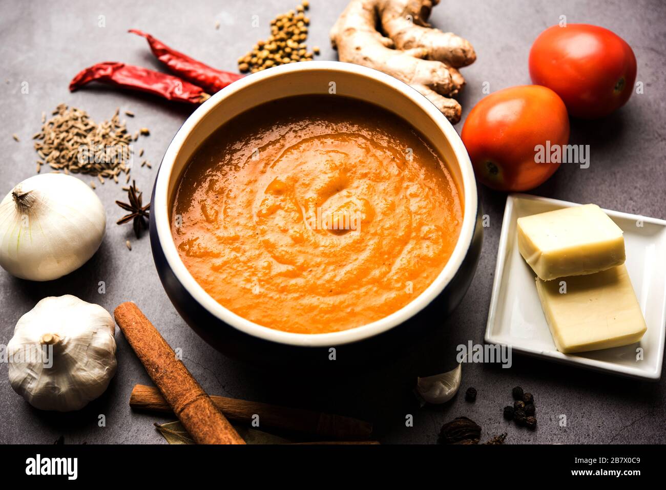 North Indian basic Curry for paneer butter masala or chicken makhanwala