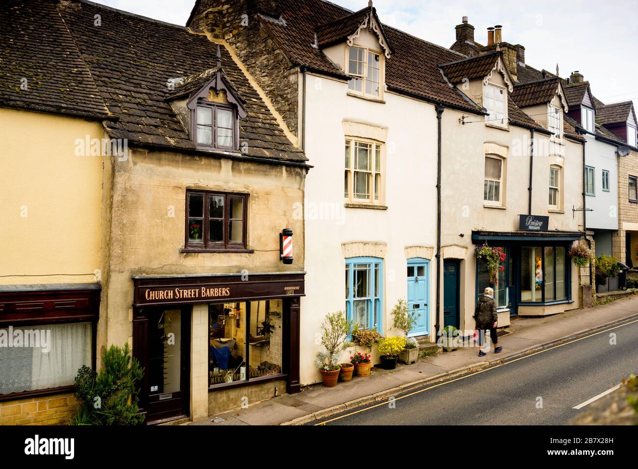 Church Street in the Cotswold town of Tetbury, England, Stock Photo