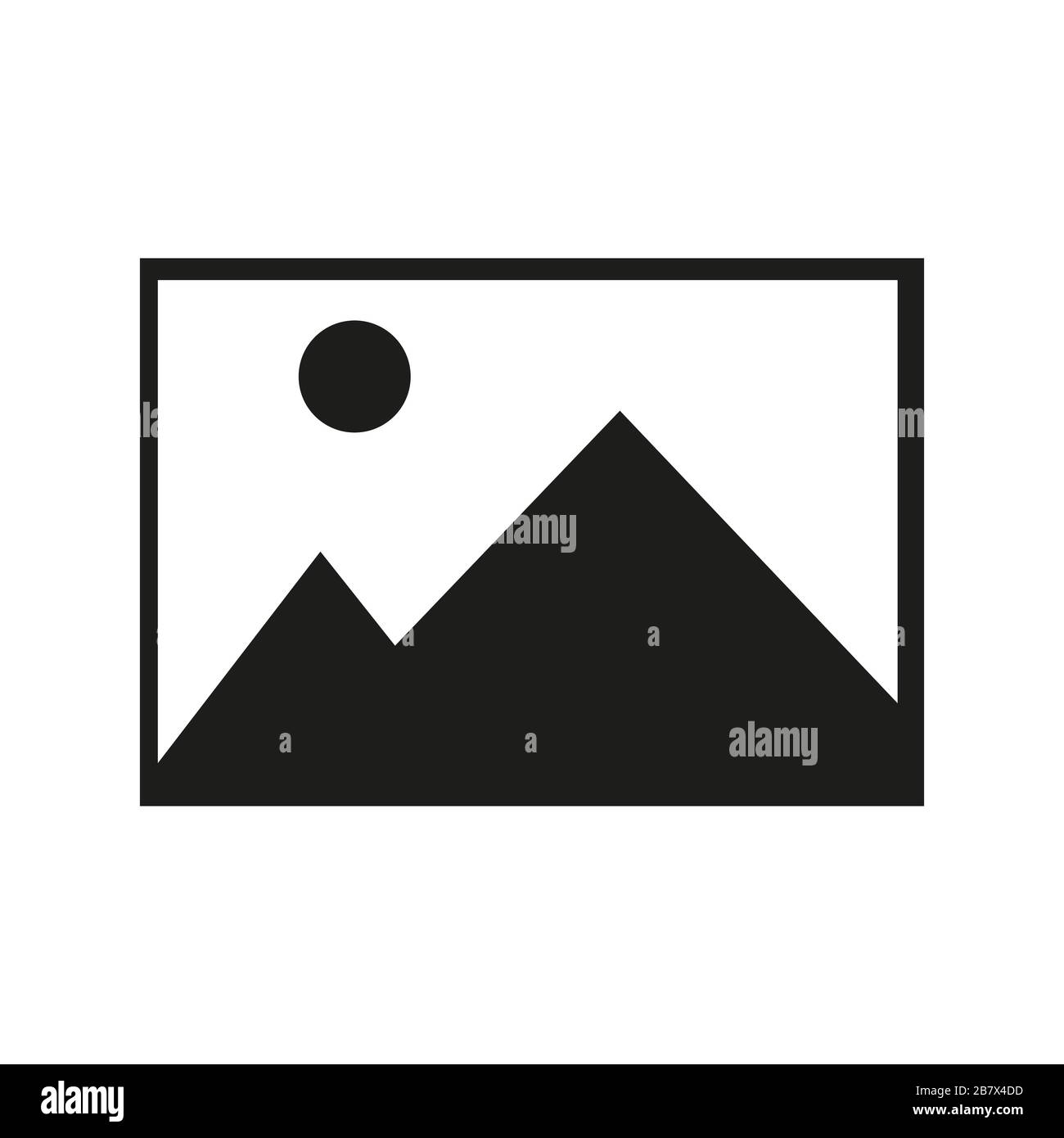 Picture icon isolated on white background. Vector illustration. Eps 10 ...
