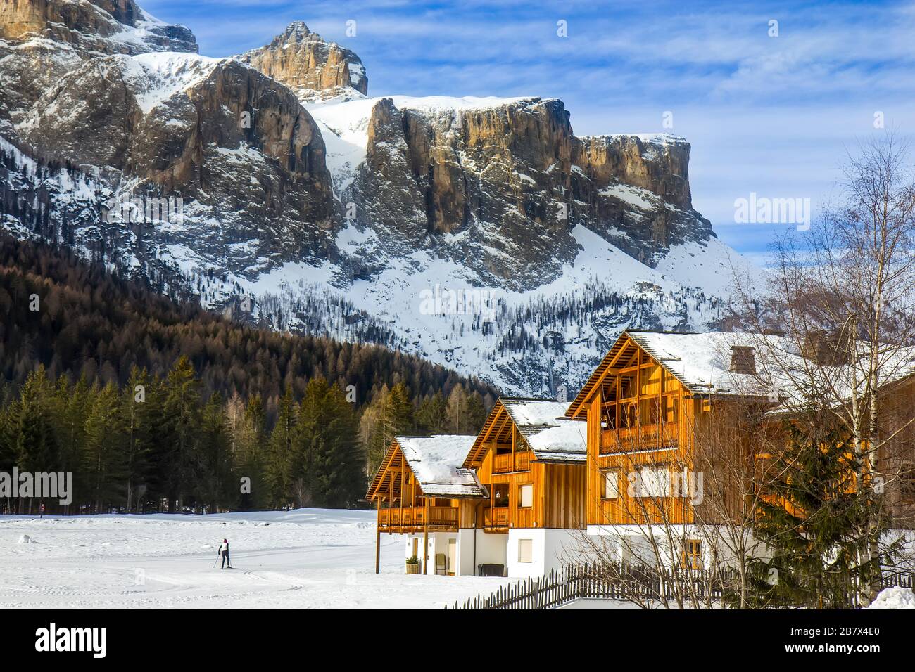 Houses in the South Tyrol, Alta Badia, Italy Stock Photo Alamy