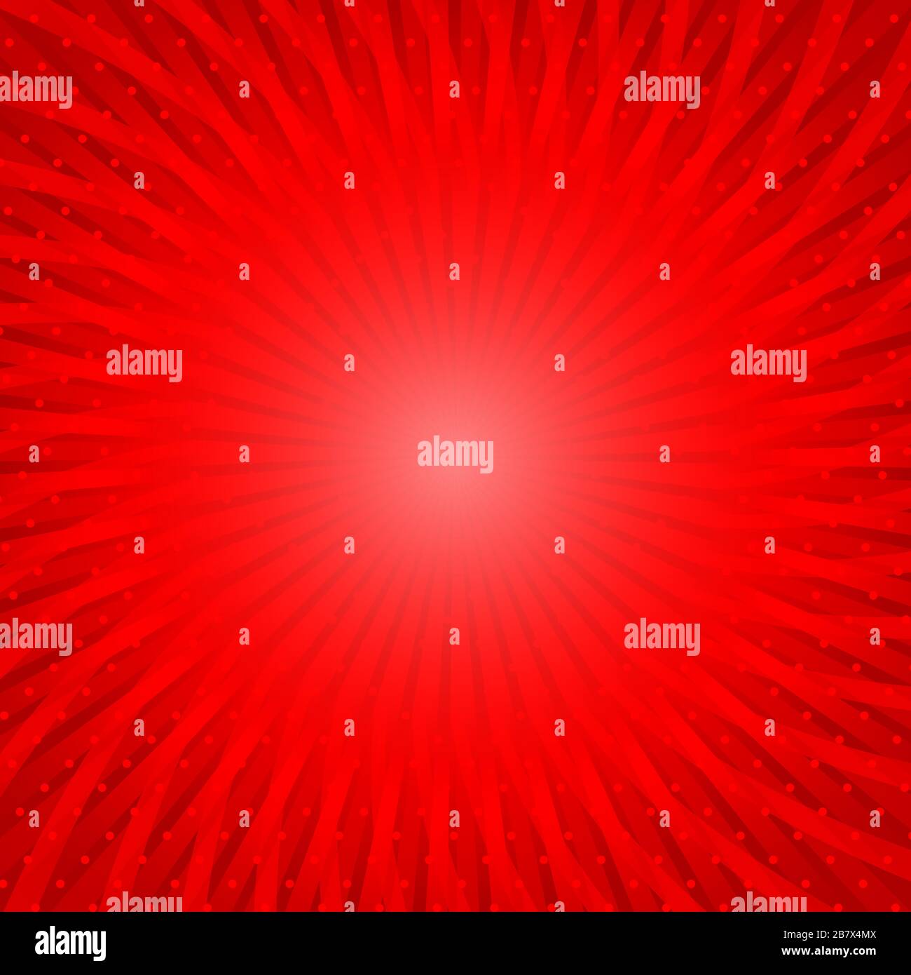 Red vintage background. Comics rays with halftone. Vector illustration Stock Vector
