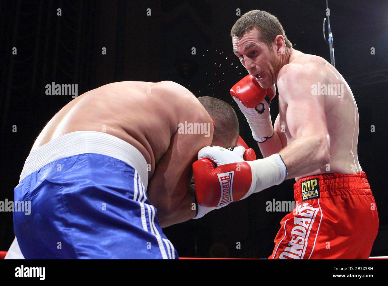 David Price (red shorts) defeats Raman Sukhaterin in a Heavyweight ...