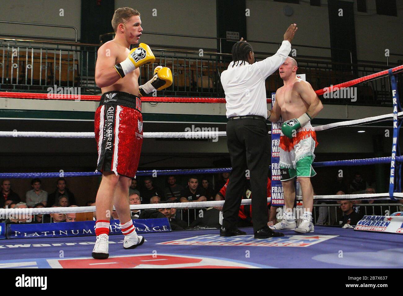 Billy Joe Saunders Red Shorts Defeats Tommy Tolan In A Middleweight Boxing Contest At York Hall Bethnal Green Promoted By Frank Warren Stock Photo Alamy