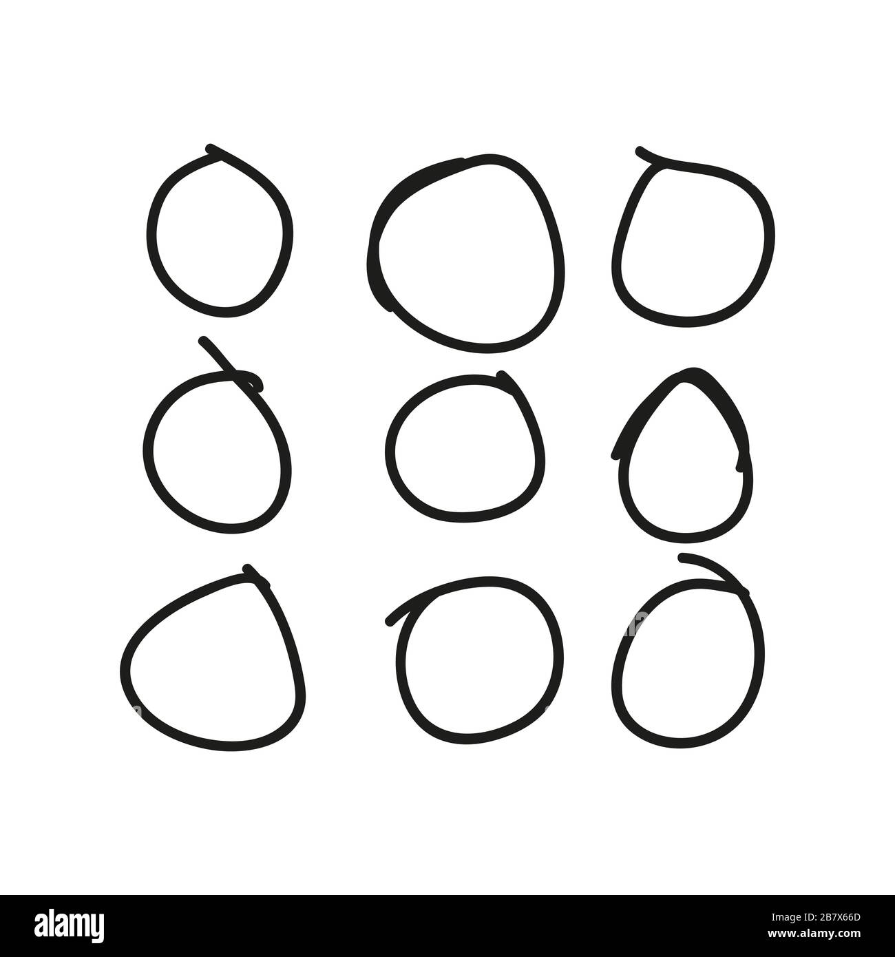 Circle hand drawn doodle style Stock Vector Image & Art - Alamy