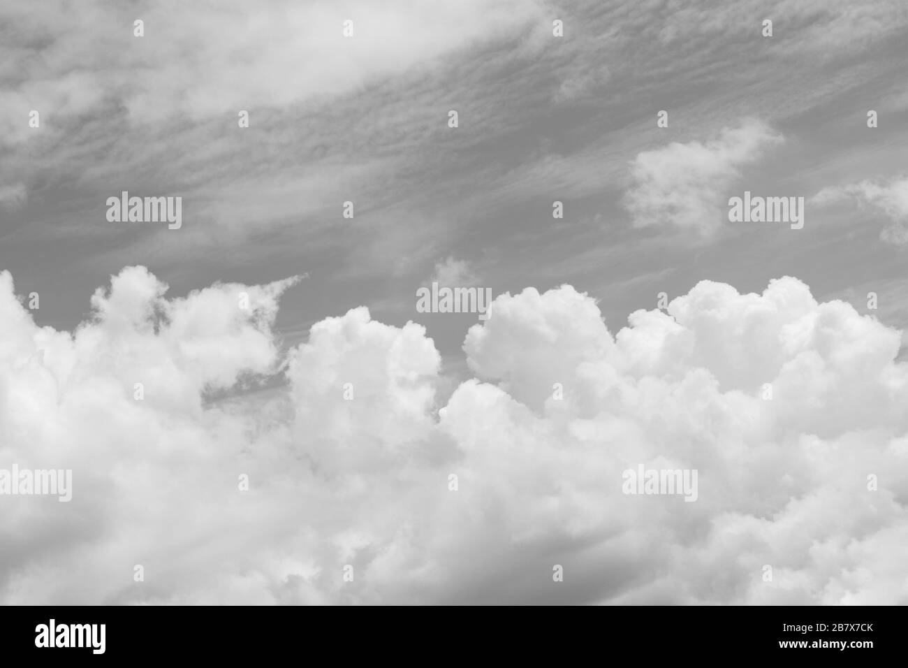 Soft white gray sky clouds Black and White Stock Photos & Images - Alamy