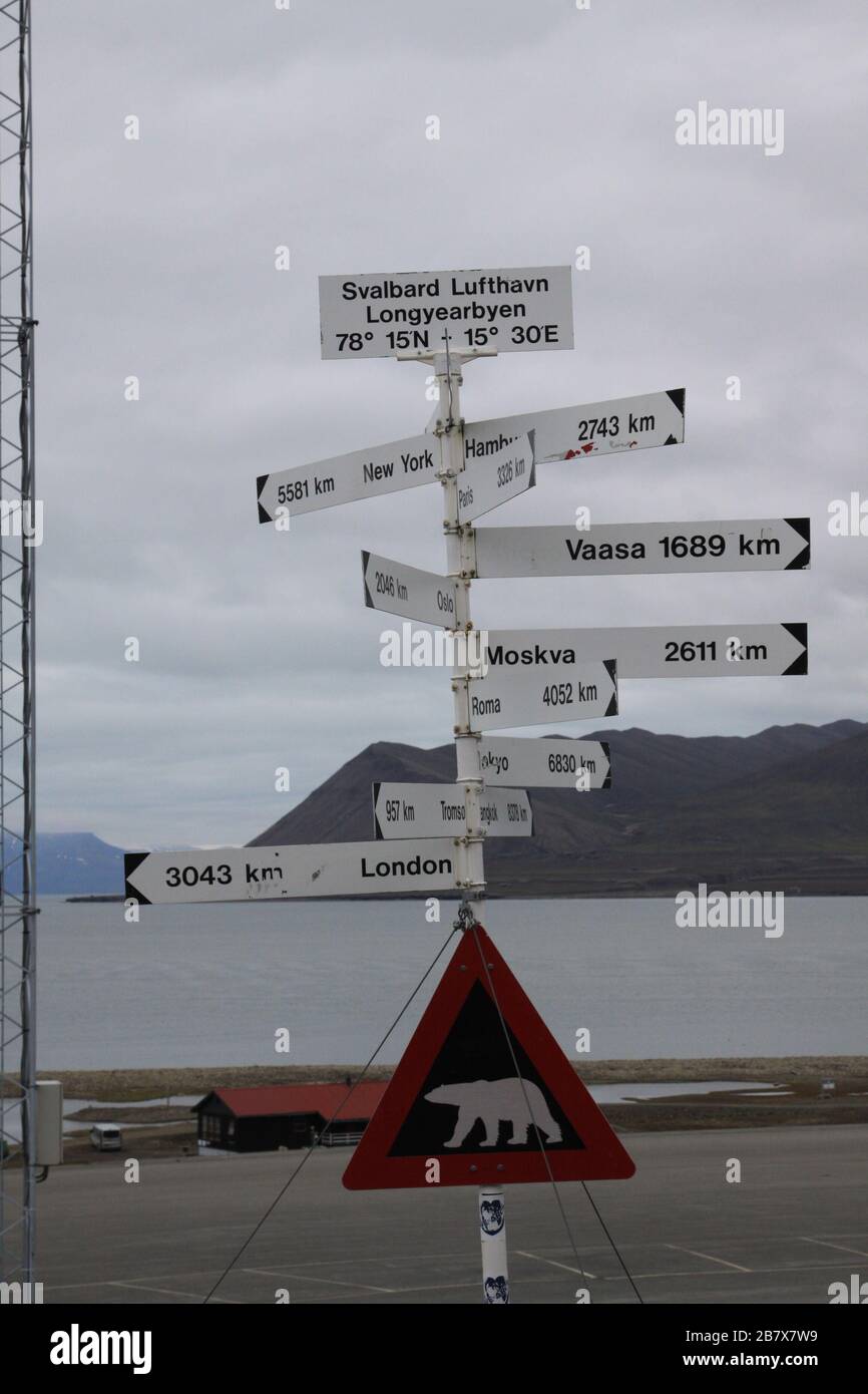 Longyearbyen, Svalbard, Norway Stock Photo