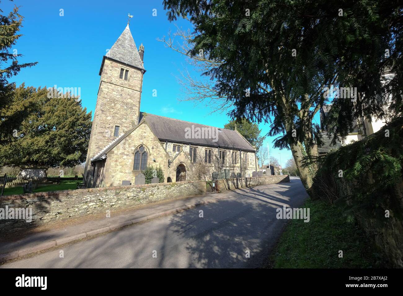 the parish church of st mary in the elms woodhouse leicestershire Stock Photo