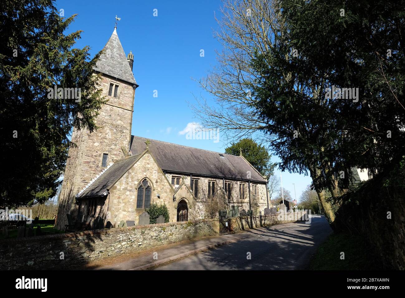 the parish church of st mary in the elms woodhouse leicestershire Stock Photo