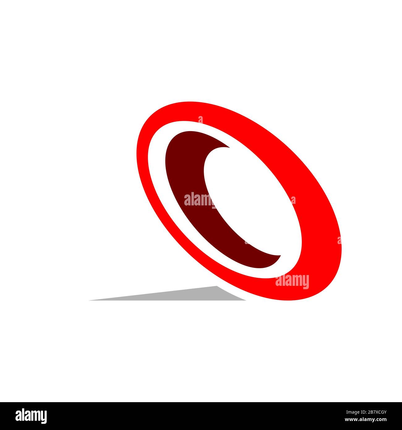 Red Circle Ring Logo Template Illustration Design. Vector EPS 10. Stock Photo