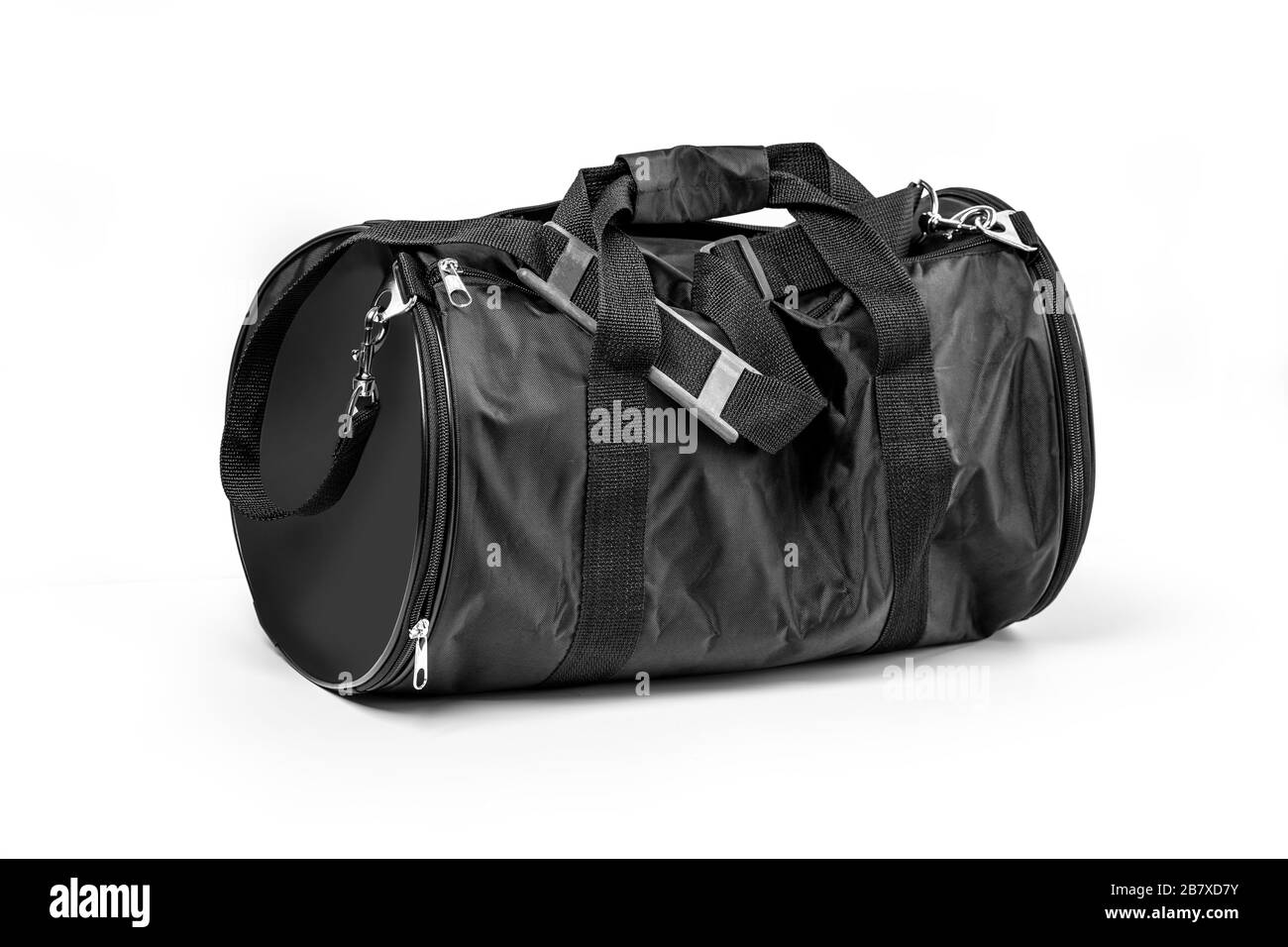 Sport bag isolated on the white background with clipping path Stock