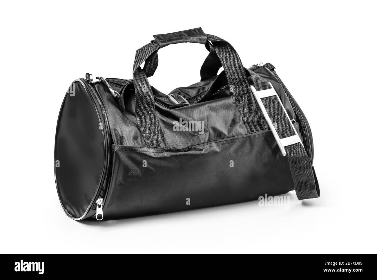Sport bag isolated on the white background with clipping path Stock