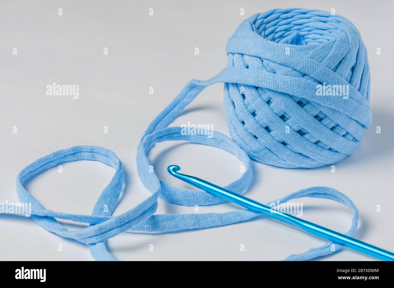Knitted crochet baskets. Knitting crochet from knitting yarn. Handmade ...