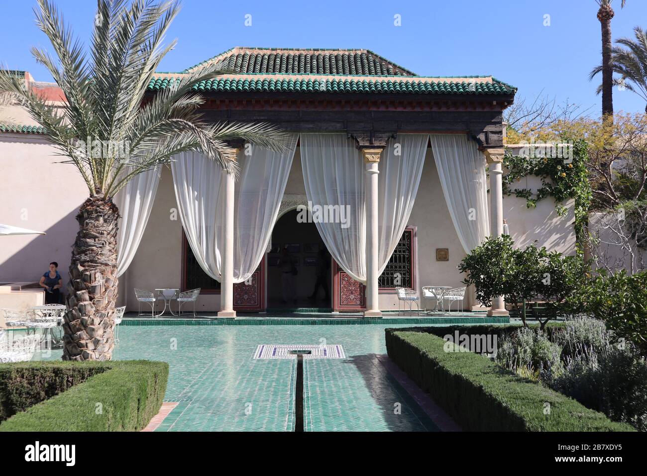 Marrakesh Morocco The Secret Garden Stock Photo