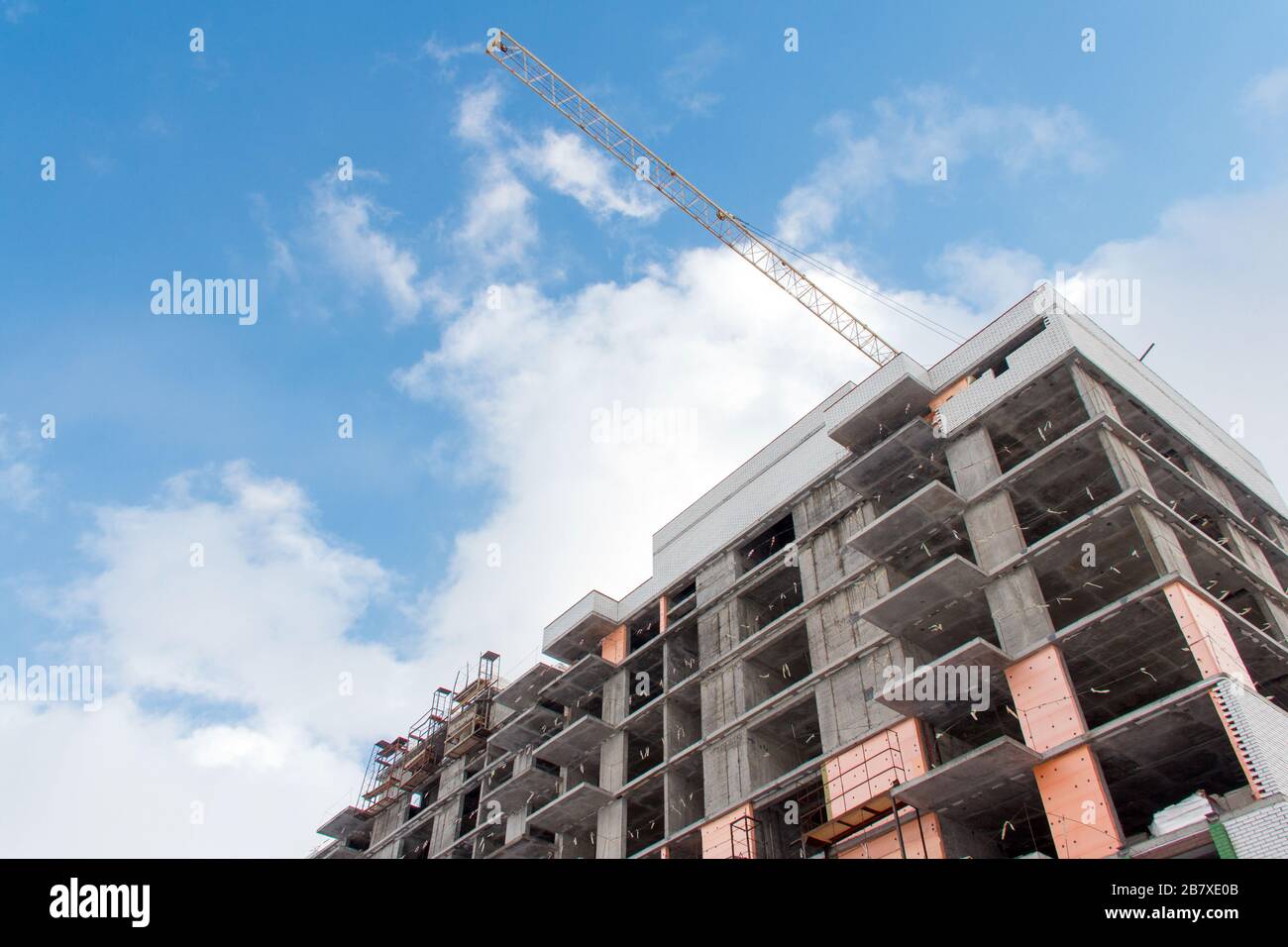 Concrete frame of the building under construction Stock Photo - Alamy