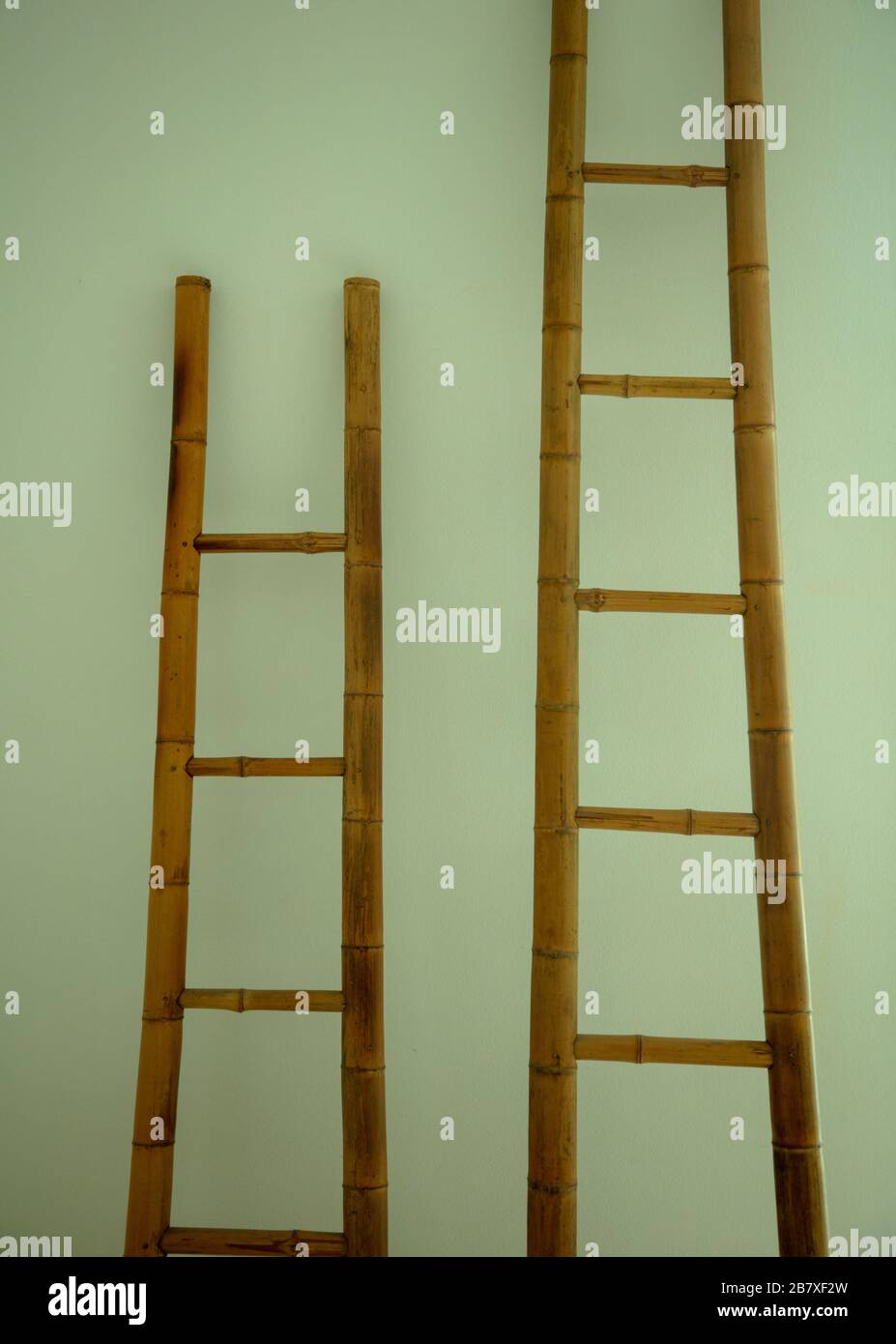 Bamboo ladder seen inside a house in Singapore Stock Photo - Alamy