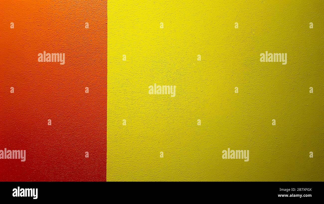 Red and yellow painted wall texture abstract grunge background with ...