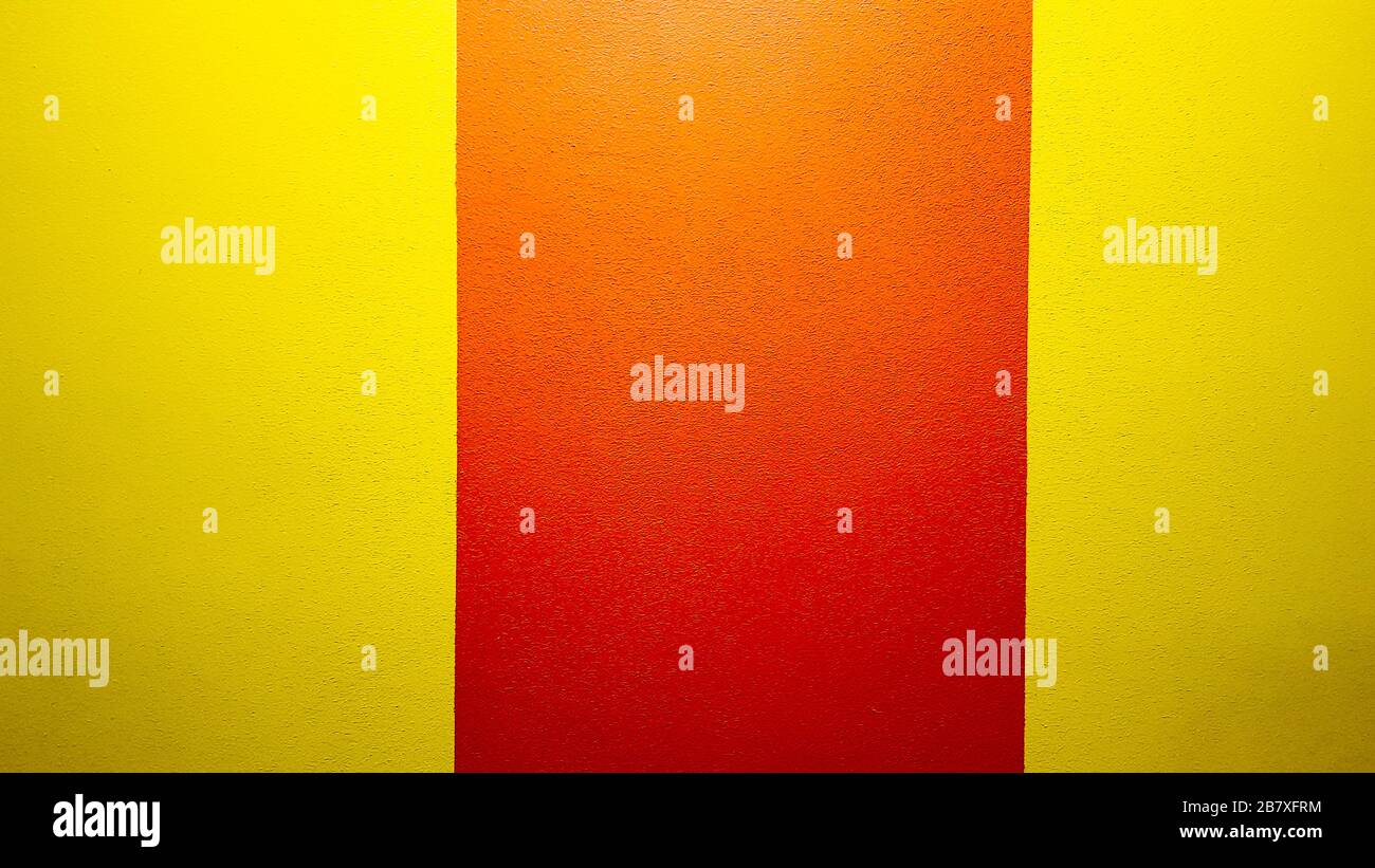 Red and yellow painted wall texture abstract grunge background with ...