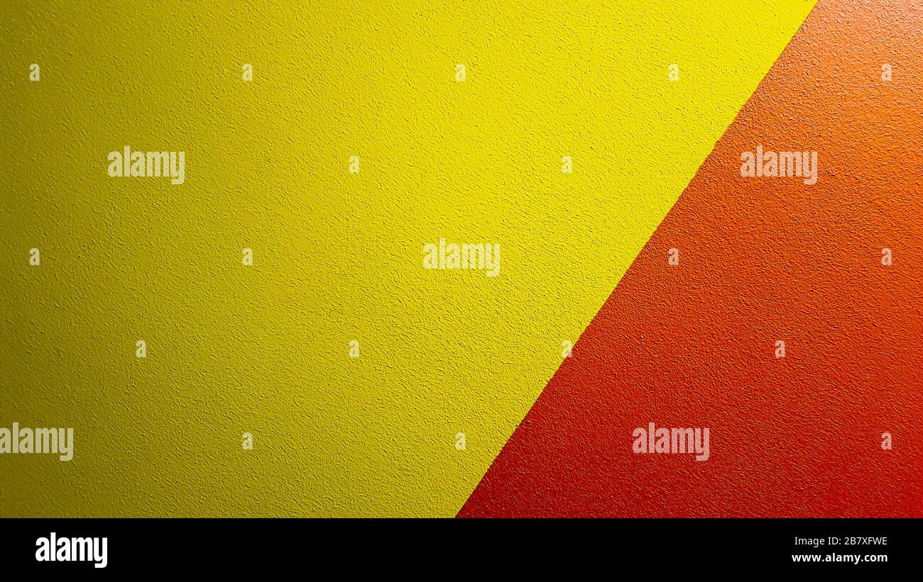 Red and yellow painted wall texture abstract grunge background with ...