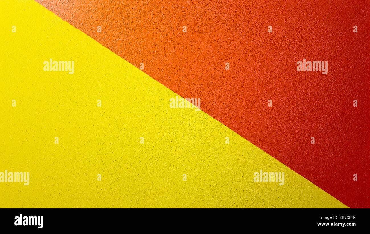 Red and yellow painted wall texture abstract grunge background with ...