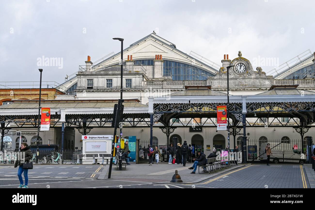 Brighton railway station entrance hires stock photography and images Alamy