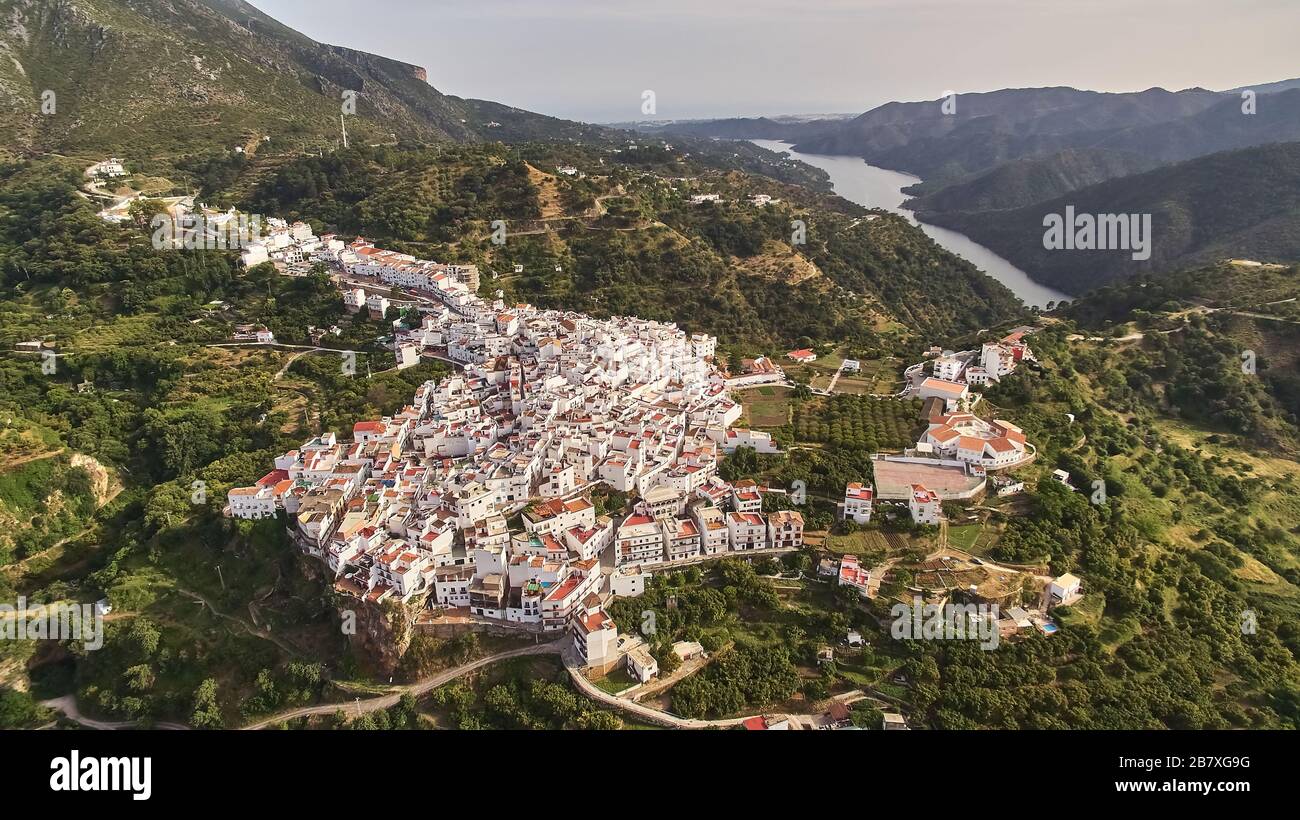Istán is a town and municipality in the province of Málaga in Andalusia in southern Spain. Stock Photo