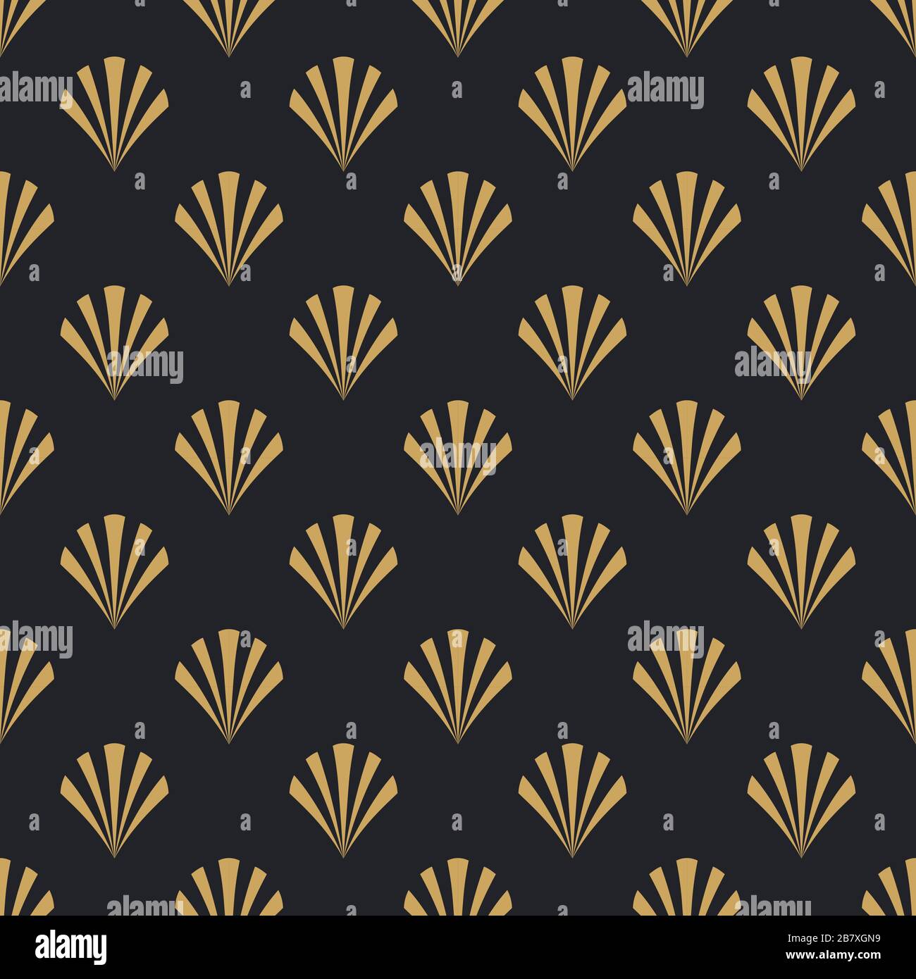 Premium Vector  Luxury monogram seamless pattern with gold color