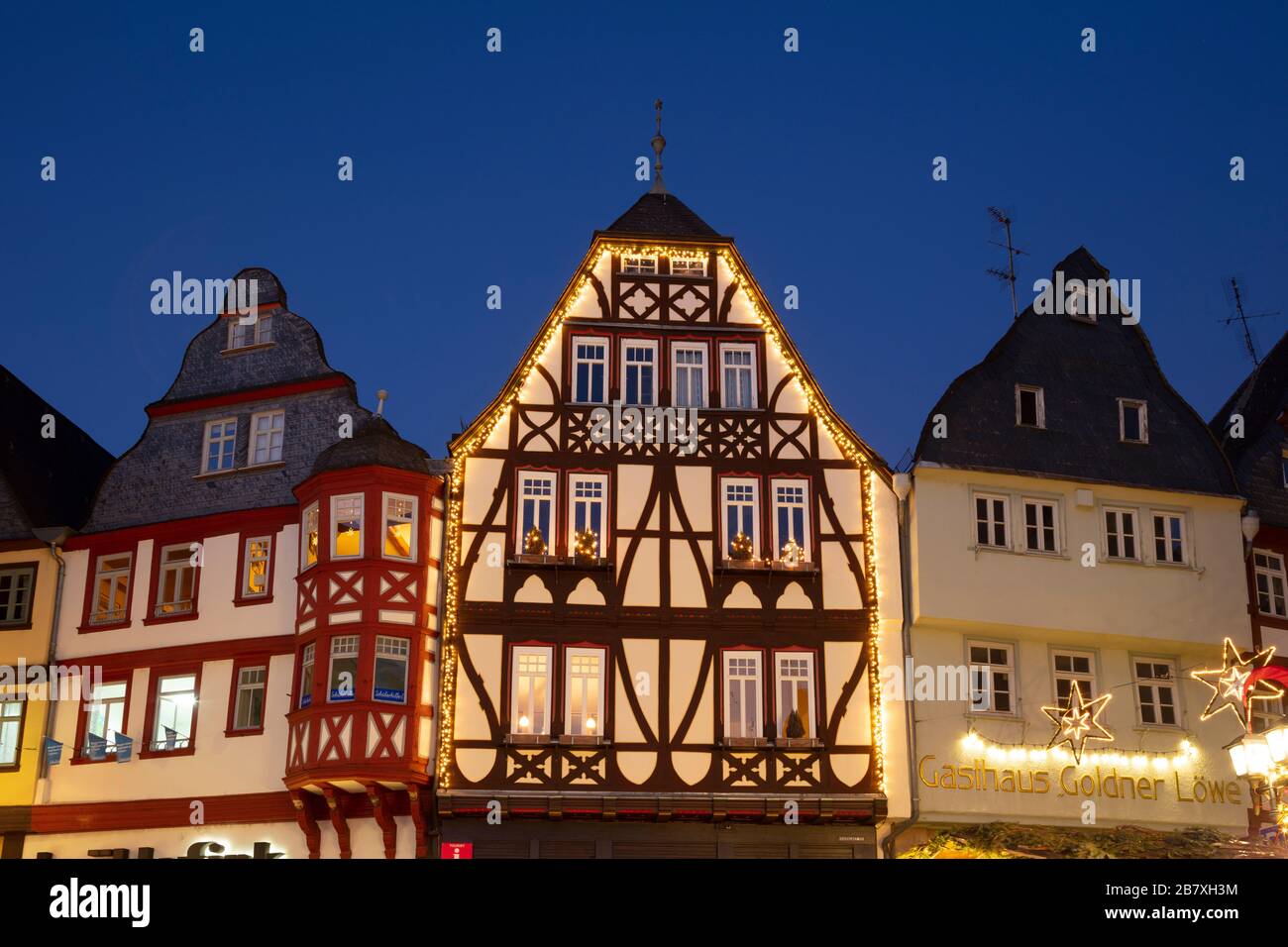 Halftimbered houses at the old town, Limburg an der Lahn, Hesse, Germany, Europe Stock Photo