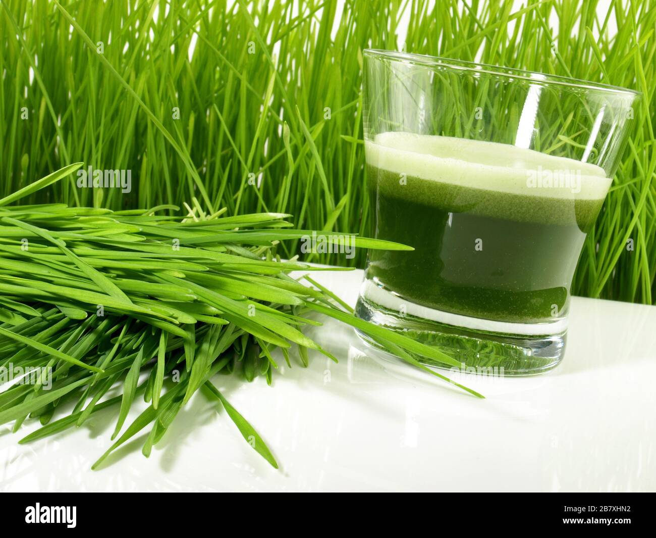 Wheatgrass Juice Healthy Nutrition Stock Photo Alamy