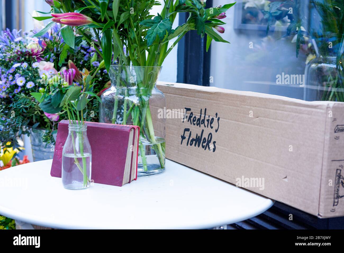 flower shop in london Stock Photo Alamy