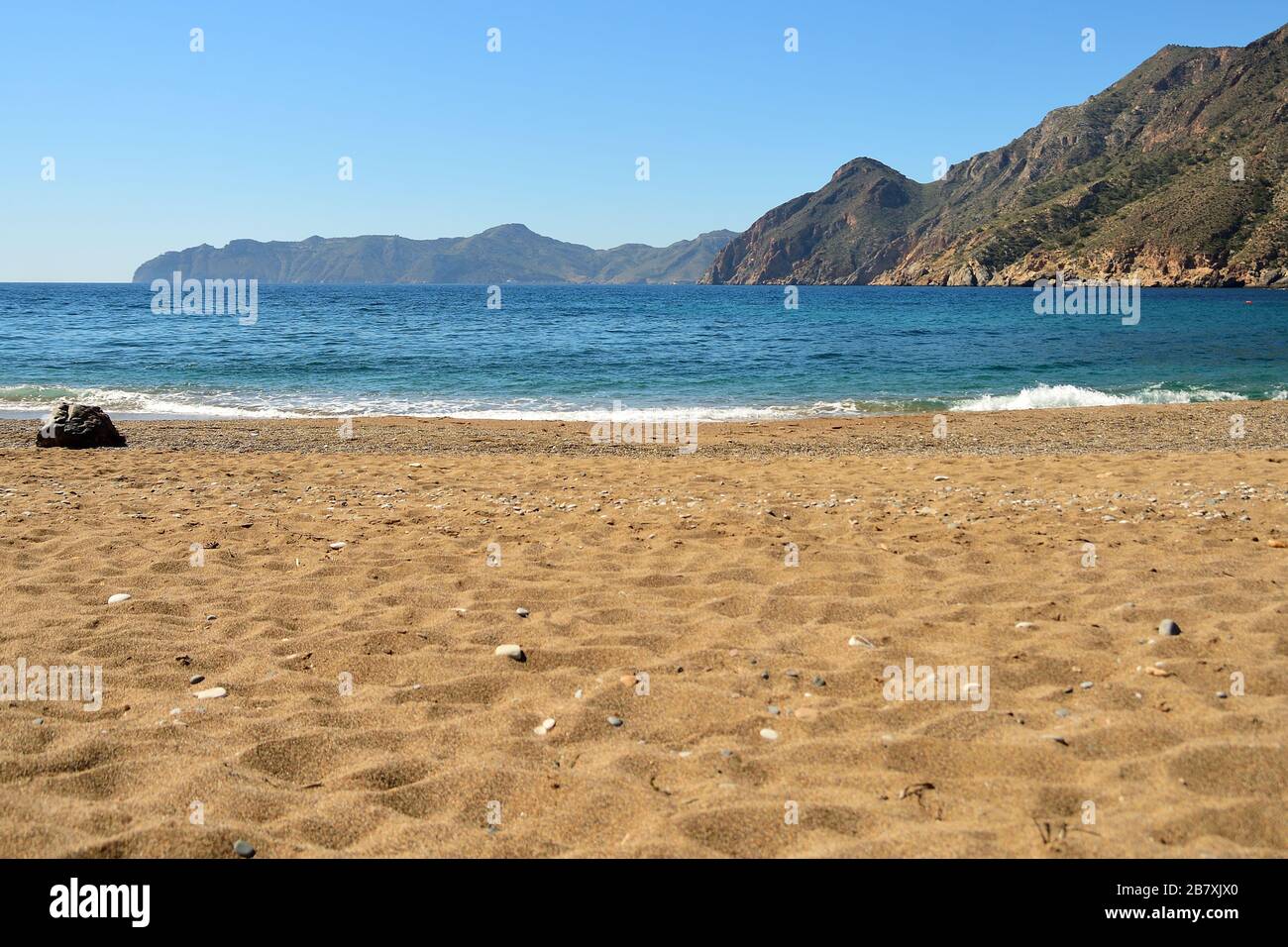 Cartagena beach in Murcia, Spain Stock Photo