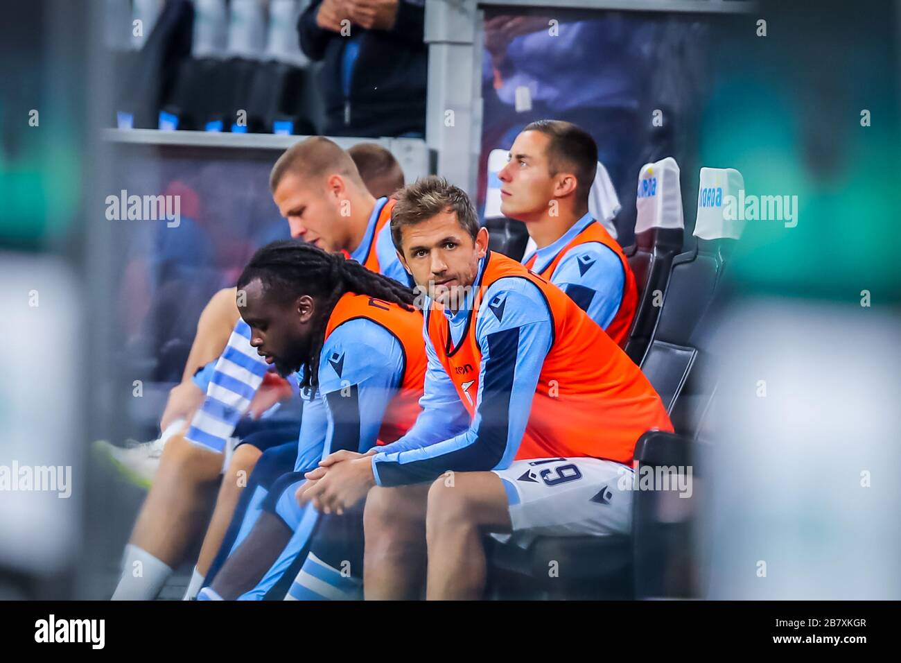 Brassard De Capitaine (Fascia) De Senad Lulic - Lazio - Signé 'Premio Primo Tricolore' - Occasion