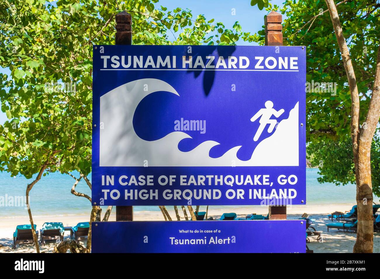 Where is the tsunami warning zone