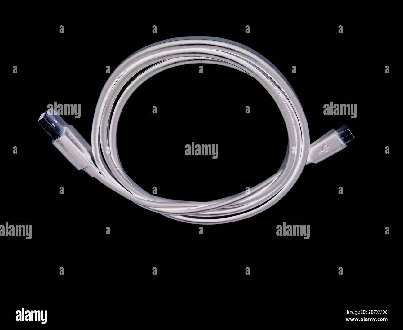 A picture of usb cable Selective focus Stock Photo