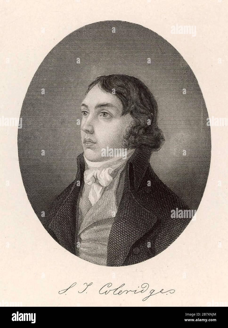 SAMUEL TAYLOR COLERIDGE (1772-1834) English poet and philosopher about 1795 Stock Photo