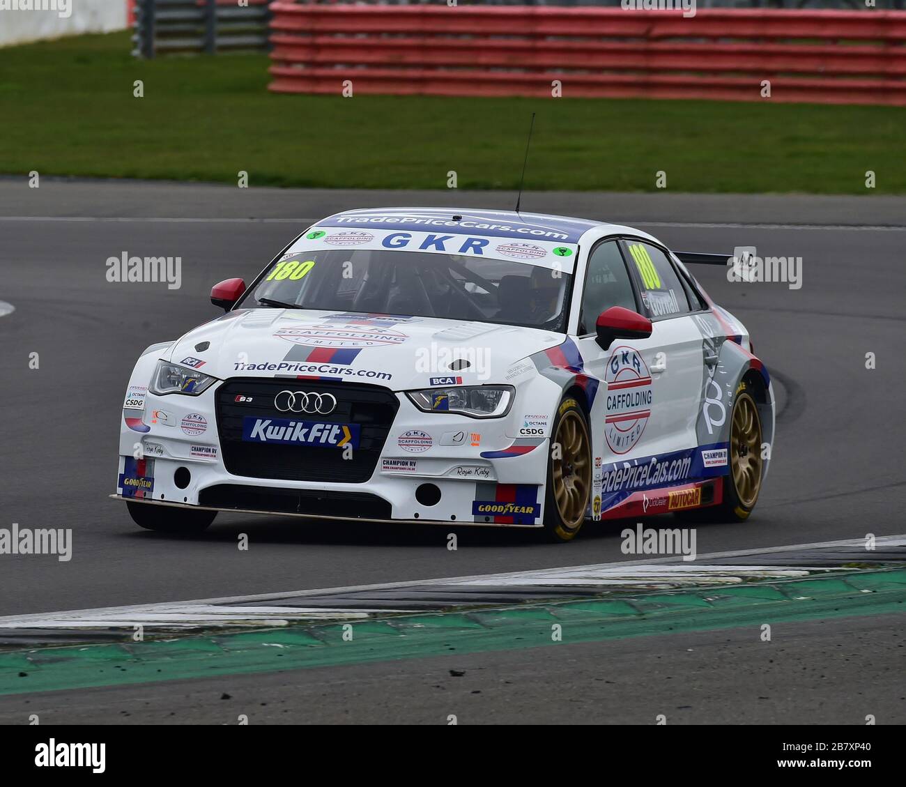 James Gornall, Audi S3, GKR, TradePriceCars, BTCC, British Touring Car Championship,  Launch day and media event, BTCC Media Day, Tuesday 17th March 2 Stock Photo