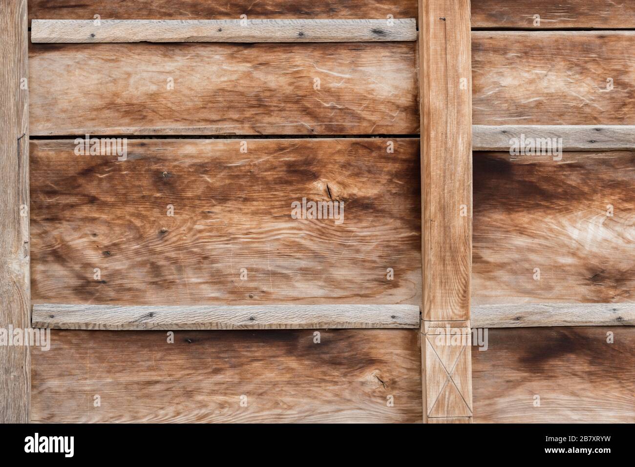 Old Wooden Vintage Gate. Background and Texture for text or image Stock