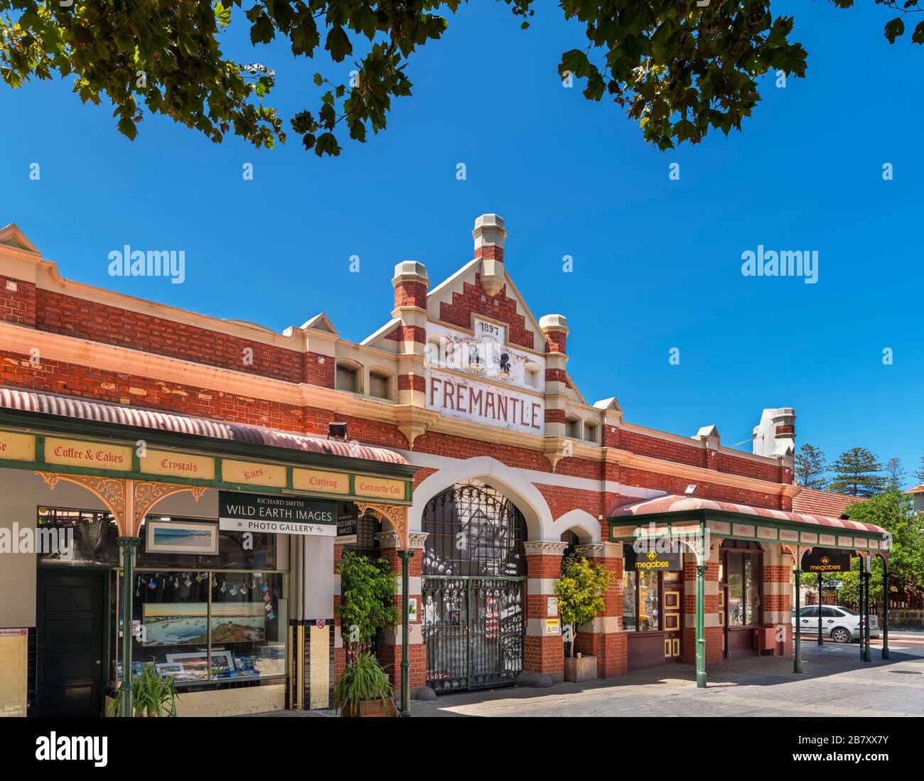 The historic Fremantle Markets building, Fremantle, Western Australia, Australia Stock Photo