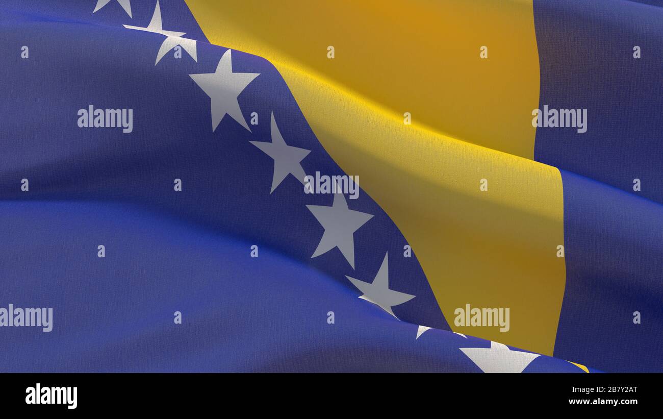 Bosnia herzegovinan flag hi-res stock photography and images - Alamy