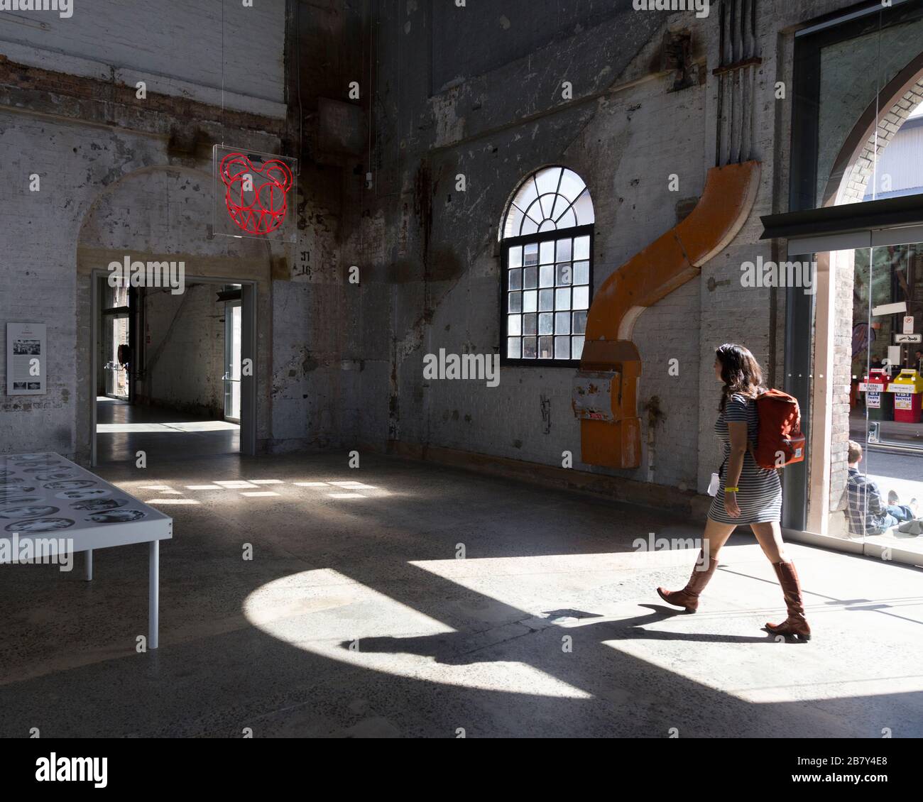 Stanley Donwood exhibition at Carriageworks, Sydney Stock Photo